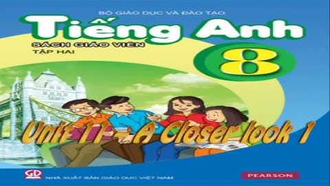 Tiếng Anh, Tiếng Anh 8- Unit 11 – A Closer look 1