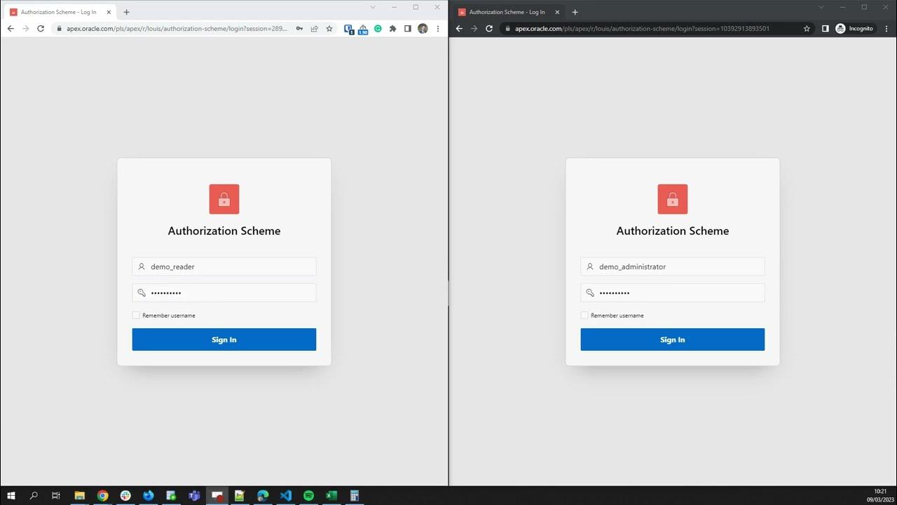 Oracle APEX - Dynamic Authorization Scheme - YouTube