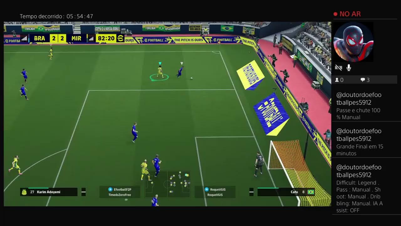 Full Manual Efootball - Copa Africana de Nações. Passe e chute manual