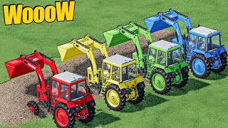 Tractor Of Colors - COZY Tractors On Woodchips Selling Work - Farming Simulator 22