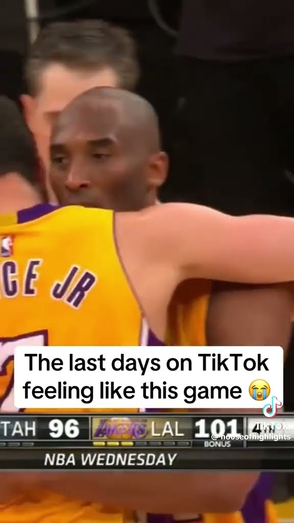 The last days on tik tok #hoodnews #kobebryant #nba #tiktok #basketball #sports #lakers #viralvideo