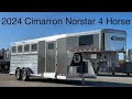 2024 Cimarron Norstar 4 Horse Gooseneck Dual Entry Tack Room