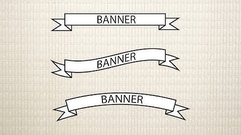 Adobe illustrator tutorial :- HOW TO CREATE SIMPLE RIBBON / BANNER