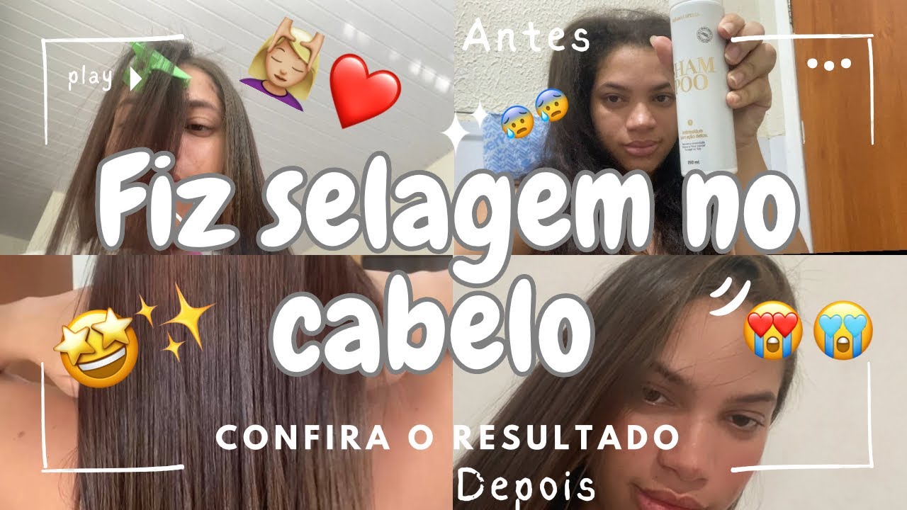 VLOG: Fiz Selagem no Cabelo e Não Me Arrependo! Antes e Depois da ...