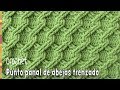 Punto panal de abejas 3D  trenzado tejido a crochet - Tejiendo Perú