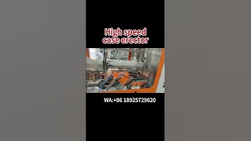 #shorts High speed case erector,automatic packing machine for small box-Santa Pack