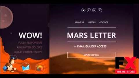 Preview Mars - Responsive Email Template and Builder TFx