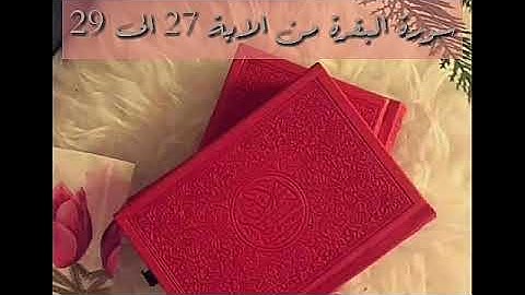 حفظ سورة البقرة من الاية 27 الى 29 بالتكرار