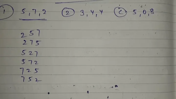 How to write all possible 3 digits number