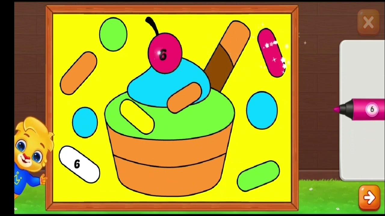 Coloring Games Color & Paint by RV Appstudios // Cupcake YouTube