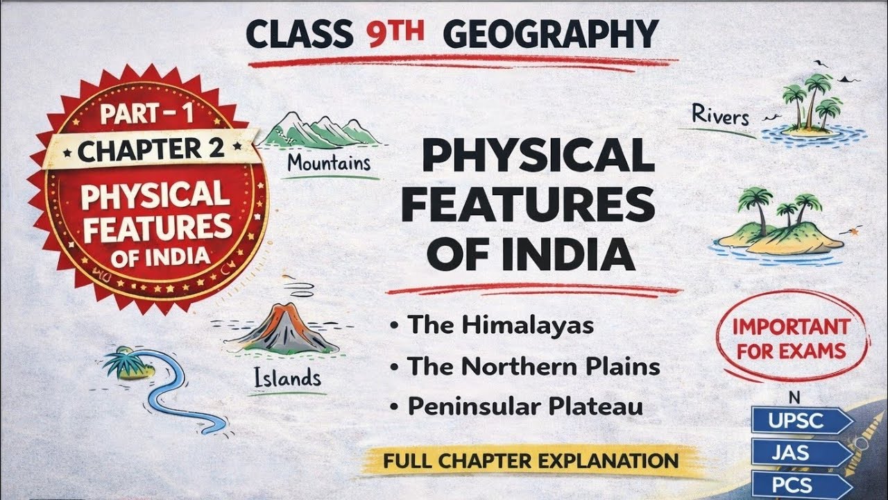 Physical Features of India Class 9 |The Himalayas & Northern Plains | NCERT Geography Ch 2#geography