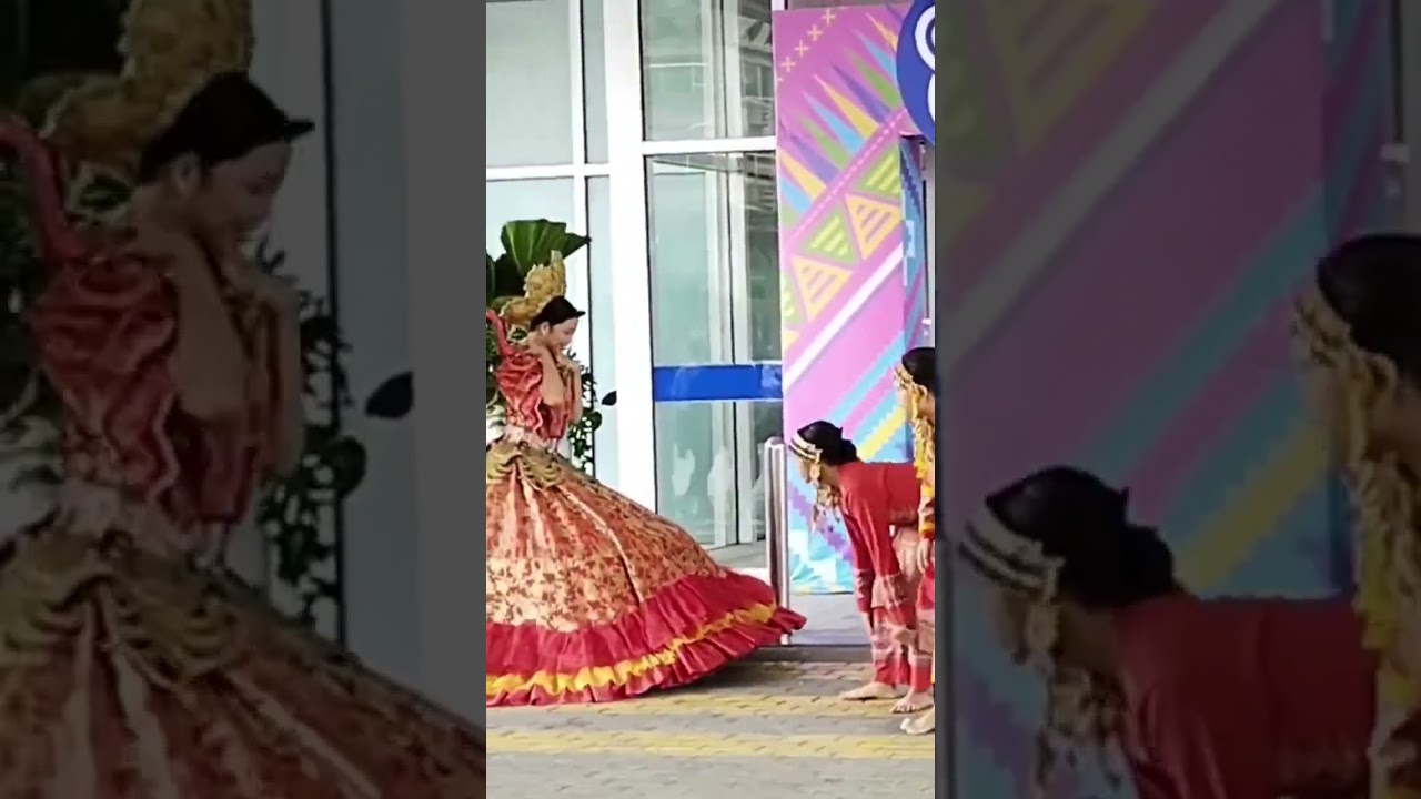 pretty filipina wearing tribal costume philippines