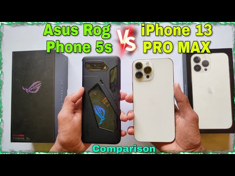 iPhone 13 PRO MAX vs Asus Rog phone 5s speed test and all comparison gaming and video saving test