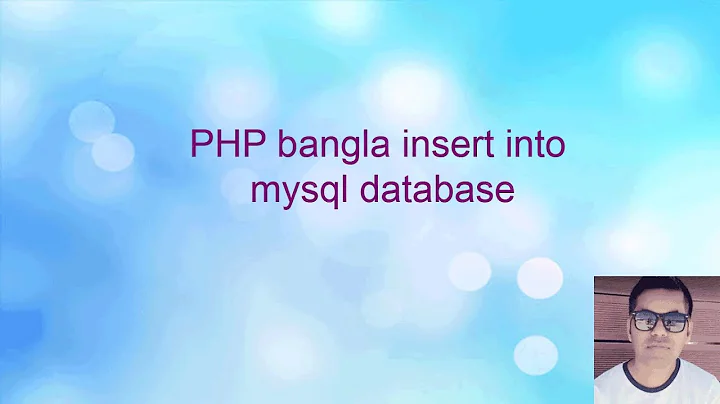 PHP Bangla Tutorial - PHP Bangla Insert into mysql database using utf8