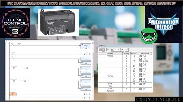 05-PLC AUTOMATION DIRECT KOYO DL05DR, INSTRUCCIONES, LD, OUT, ADD, SUB, STRPD, BITS DE SISTEMA SP