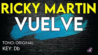 Video thumbnail of "Ricky Martin - Vuelve - Karaoke Instrumental"