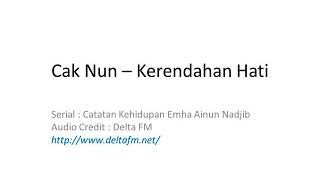 Cak Nun - Catatan Kehidupan - Kerendahan Hati