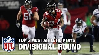 Top 5 Athletic Plays from the Divisional Round of the Playoffs | NFL