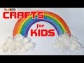 Creative classes for children &quot;Crafts from scrap materials&quot; Rainbow in the clouds.