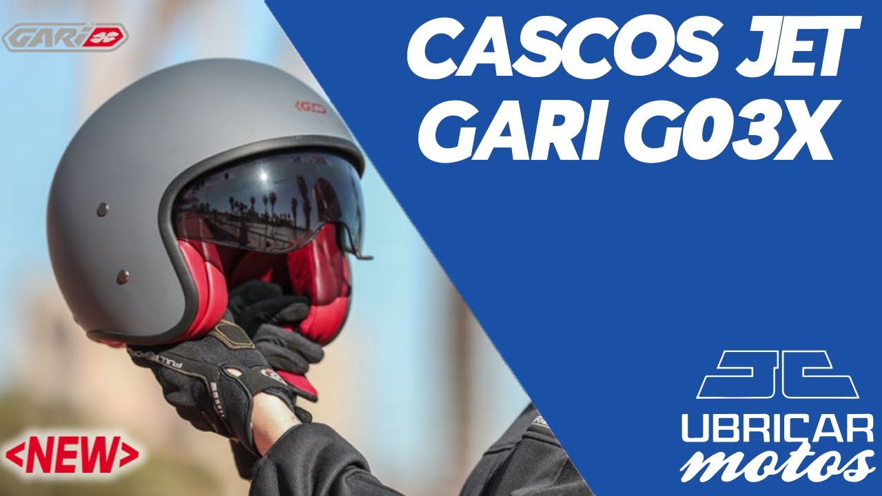 Casco Moto Jet Gari G03X Fiberglass