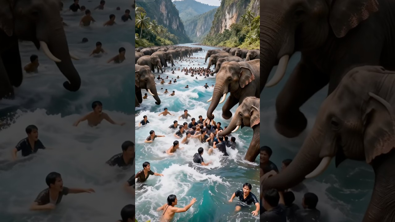 People, animals and people live in harmony 