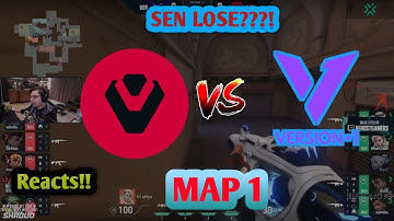 Shroud Reacts to SEN  Vs  VERSION1  !!! MAP 1 !! LOSER TO LOWER BRACKET!