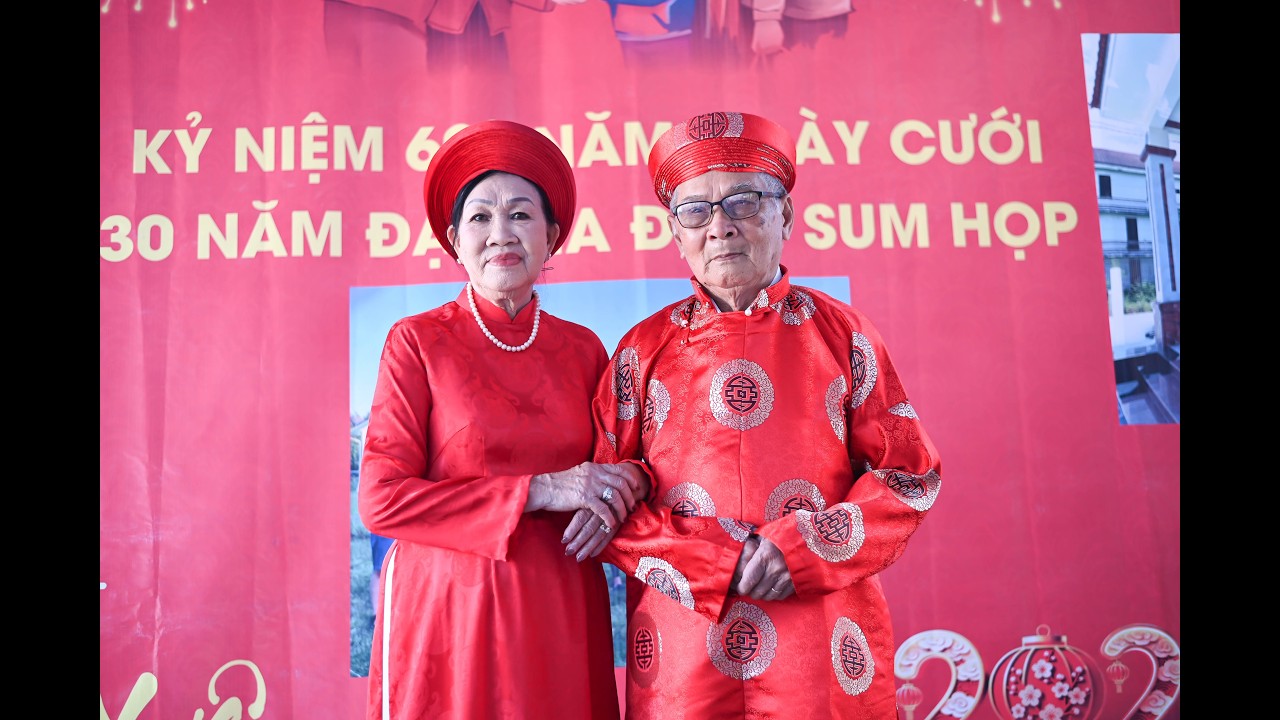 KỶ NIỆM 60 NĂM NGÀY CƯỚI ( ÔNG BÀ KHOA - TRANG )