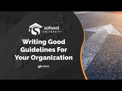 Video: How To Write Guidelines