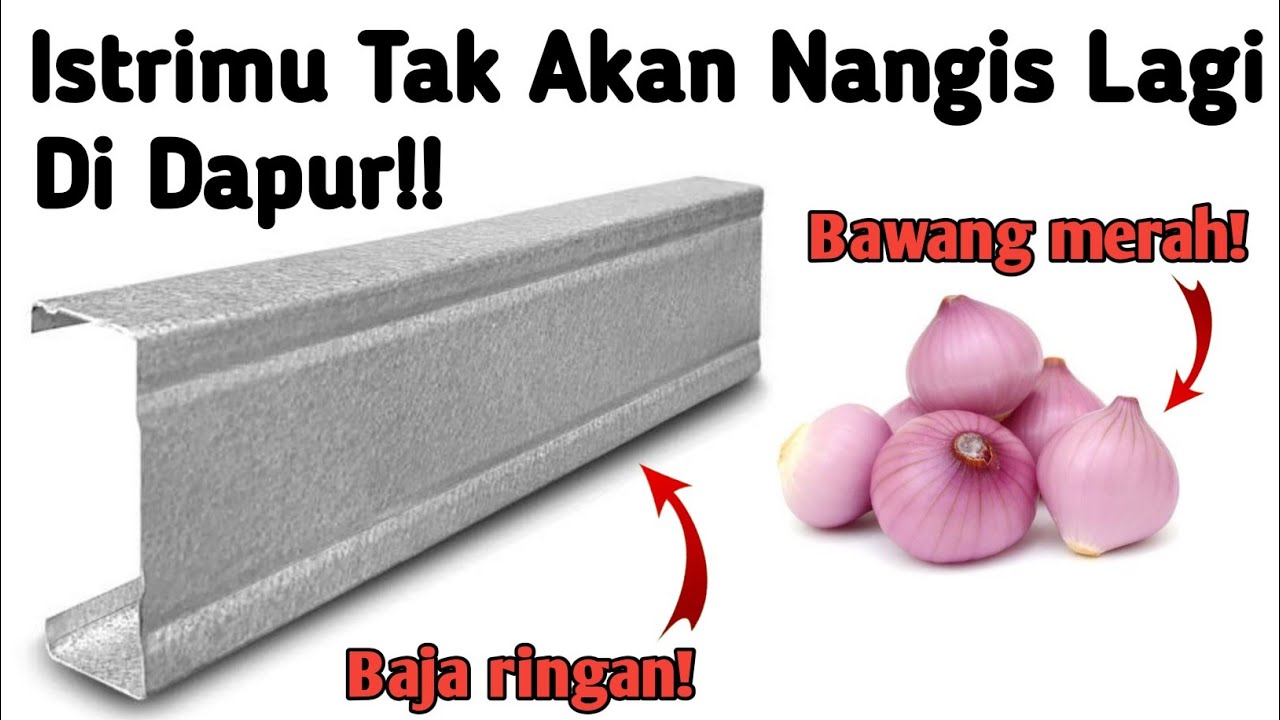 cara membuat alat pengiris bawang dari baja ringan!!