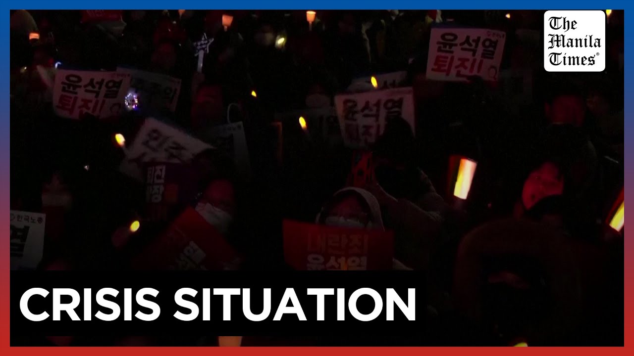 Thousands in South Korea demand Yoon's resignation as impeachment vote nears