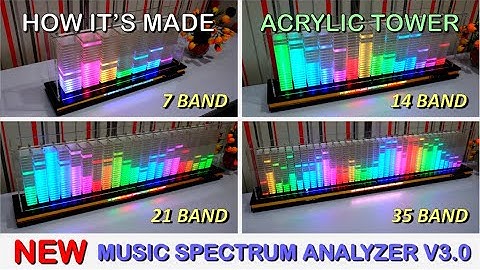 28 Band Spectrum Analyzer Part.5 |  Acrylic Tower | HOW IT