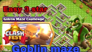 Easily 3 star Goblin maze challenge (clash of clans) | Clash gaming |