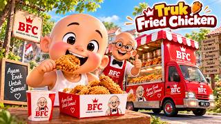 Roda Truk Fried Chicken Berputar 🚚🍗 | Lagu Truk Anak Indonesia Viral | Lagu Kendaraan Anak Lucu 🚚