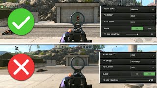 5 Settings For Low/Mid Devices In Warzone Mobile - Stable 60FPS  Setting Tips Profile