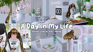 A Day in My Life 🌨️✨ Winter Vlog : Sakura School Simulator