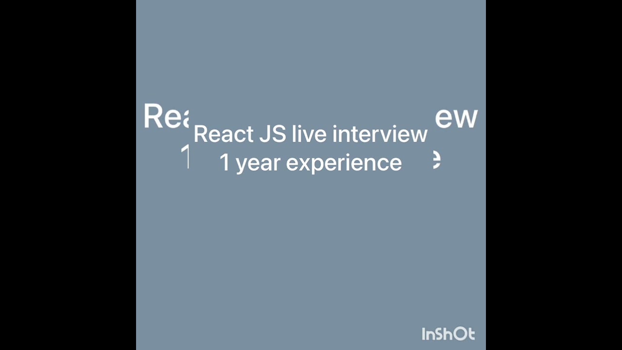 React js live interview 1|| technical interview| rejected| 1 year expery