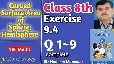 Exercise 9.4 NBF Maths Class 8