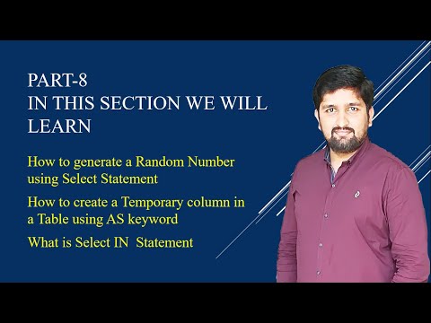 What is SQL select Random value and AS, IN Statement