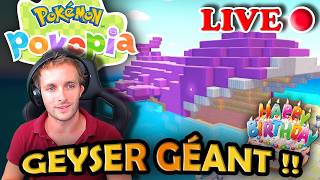 👉 🔴 POKOPIA LIVE ! 😱 WAILORD GÉANT PREND VIE ! RADEAU + GEYSER 🧩🔥