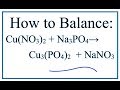 Balancing Chemical Equations Concepts