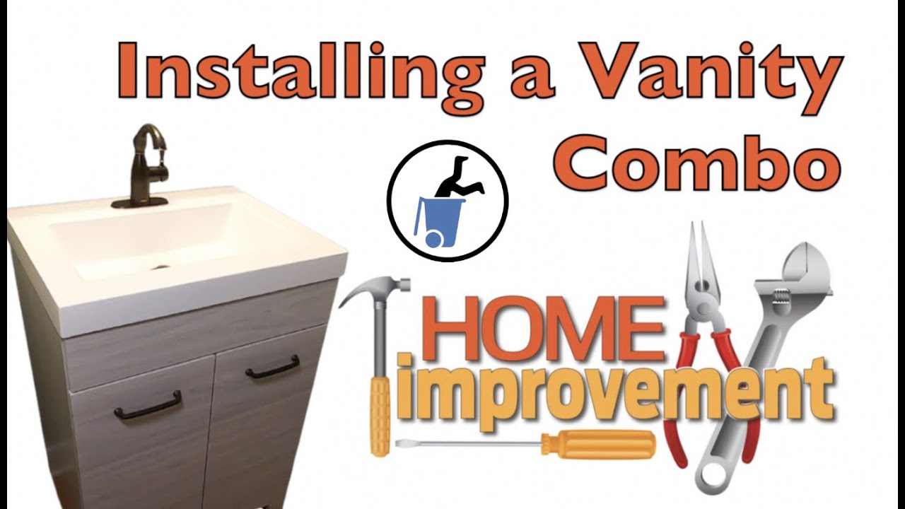 How to install a Vanity Combo Base and Sink YouTube