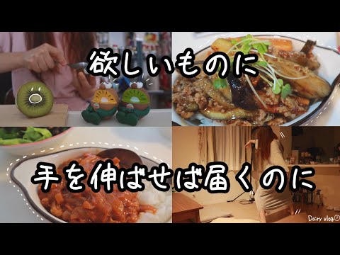 独身女のある日のひとりごはんの記録とインテリアで悩む日/日常vlog