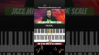 Jazz Melodic Minor Scale Piano lesson