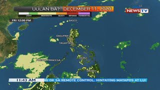 BT: Weather update as of 11:42 AM | December 11, 2020