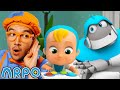 ARPO vs Blippi Dance Battle! | BEST OF ARPO! | Funny Robot Cartoons for Kids!