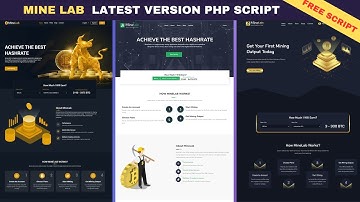 Make Minelab Cloud Crypto Mining Website With Admin Panel || Cloud Mining Website Free Script