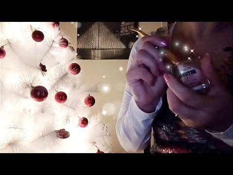ASMR TE MAQUIANDO DELICADAMENTE PARA O ANO NOVO.