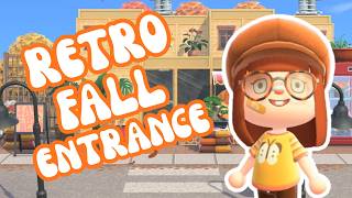 My FALL CITYCORE ENTRANCE BUILD! | ACNH Let's Play
