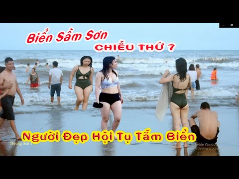 Video Biển Sầm Sơn chiều thứ 7 - Người đẹp hội tụ tắm biến... - youtube