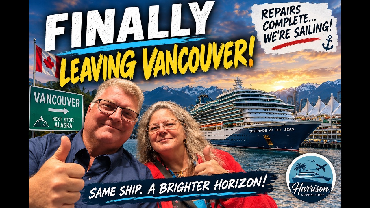 We’re FINALLY Leaving Vancouver! | Serenade of the Seas Is Sailing Again